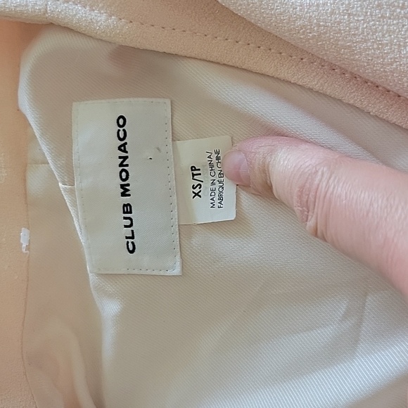NWOT CLUB MONACO Light Pink Coat XS - Picture 5 of 11